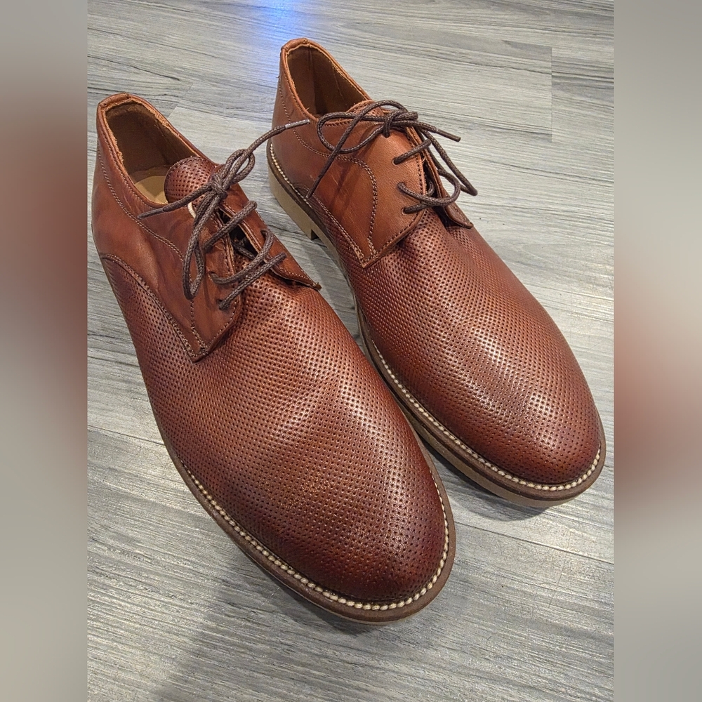 Men Italian Shoes Lightweight Leather Upper Oxford Lace Up Size 42/9US NEW